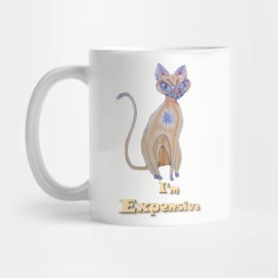 I'm Expensive, Cat Caricature Mug